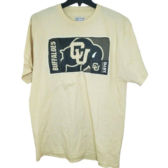 Section 101 By Majestic Buffaloes CU %100 Cotton T Shirt Established 1876 - Picture 1 of 6